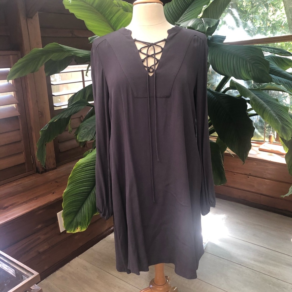 H & M BoHo Gray Dress